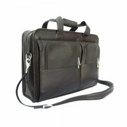 Piel Leather Professional Computer Portfolio Assorted Colors -SAMSONITE Store PROFESSIONAL COMPUTER PORTFOLIO choco side