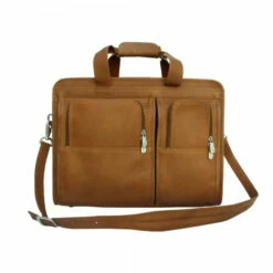 Piel Leather Professional Computer Portfolio Assorted Colors -SAMSONITE Store PROFESSIONAL COMPUTER PORTFOLIO saddle front
