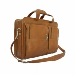 Piel Leather Professional Computer Portfolio Assorted Colors -SAMSONITE Store PROFESSIONAL COMPUTER PORTFOLIO saddle side