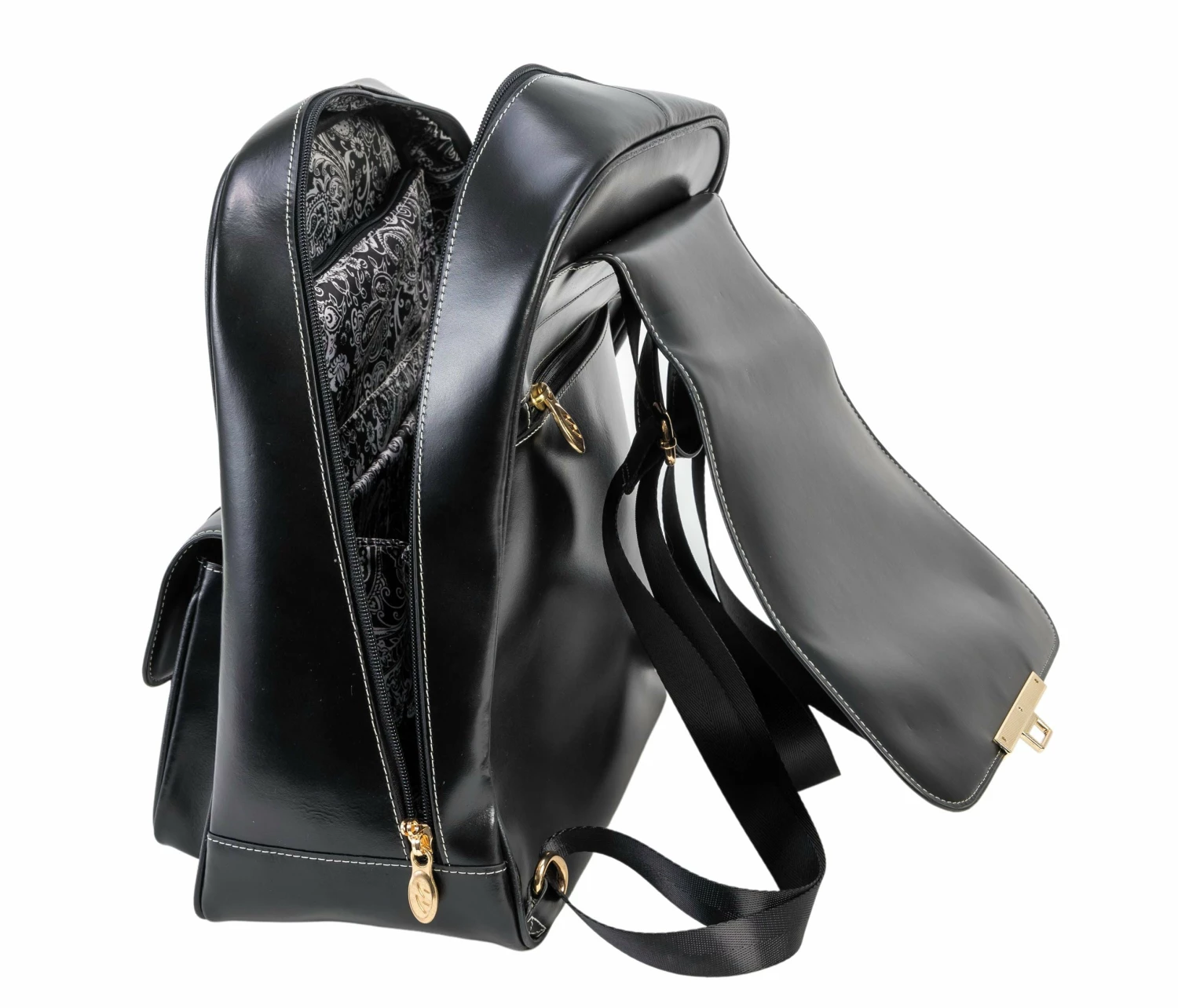 Mcklein KENDALL | 11" Leather Business Laptop Tablet Backpack 5 Mcklein KENDALL | 11" Leather Business Laptop Tablet Backpack - Image 3