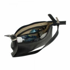 Piel Leather Mini Shoulder Bag Assorted Colors -SAMSONITE Store SHOULDER MINI black open