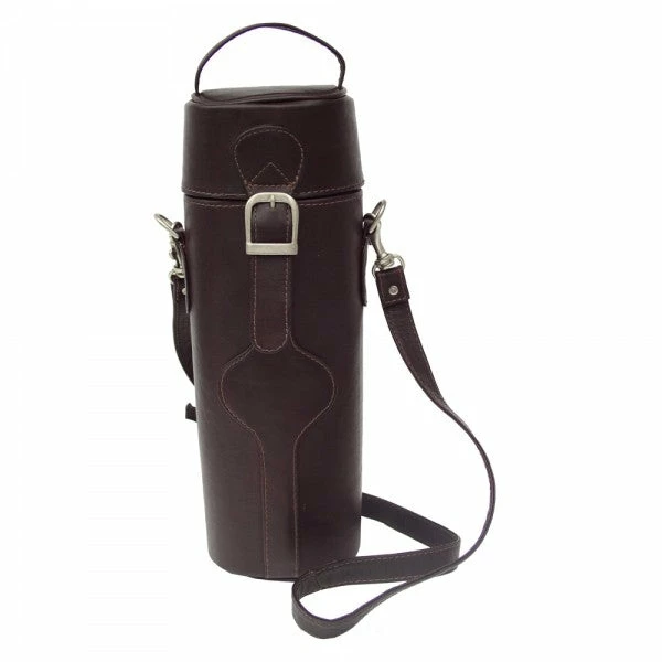 Piel Leather Single Deluxe Wine Carrier Assorted Colors 7 Piel Leather Single Deluxe Wine Carrier Assorted Colors - Image 5