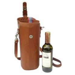 Piel Leather Single Deluxe Wine Carrier Assorted Colors 9 Piel Leather Single Deluxe Wine Carrier Assorted Colors -SAMSONITE Store SINGLE DELUXE WINE CARRIER saddle open