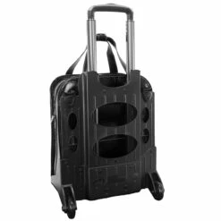 Siamod Novembre 15.6" Leather Ladies’ Vertical Detachable Wheeled Laptop Briefcase 13 Siamod Novembre 15.6" Leather Ladies’ Vertical Detachable Wheeled Laptop Briefcase -SAMSONITE Store Siamod Novembre Leather Ladies Vertical Detachable Wheeled Laptop Case Black back