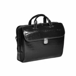 Siamod Servano 13.3" Leather Ladies Laptop Briefcase -SAMSONITE Store Siamod Servano Leather Small Ladies Laptop Brief Black