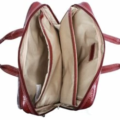 Siamod Settembre 15.4" Leather Medium Ladies Laptop Briefcase -SAMSONITE Store Siamod Settembre Medium Ladies Laptop Brief Cherry Red open