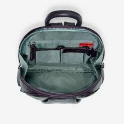 Osgoode Marley Teardrop Multi Zip Backpack 13 Osgoode Marley Teardrop Multi Zip Backpack -SAMSONITE Store TearDropMultiZipBackPack Plum Interior 033