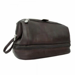 Piel Leather U-Frame Utility Kit With Zip Bottom -SAMSONITE Store U FRAME UTILITY KIT ZIP BOTTOM choco