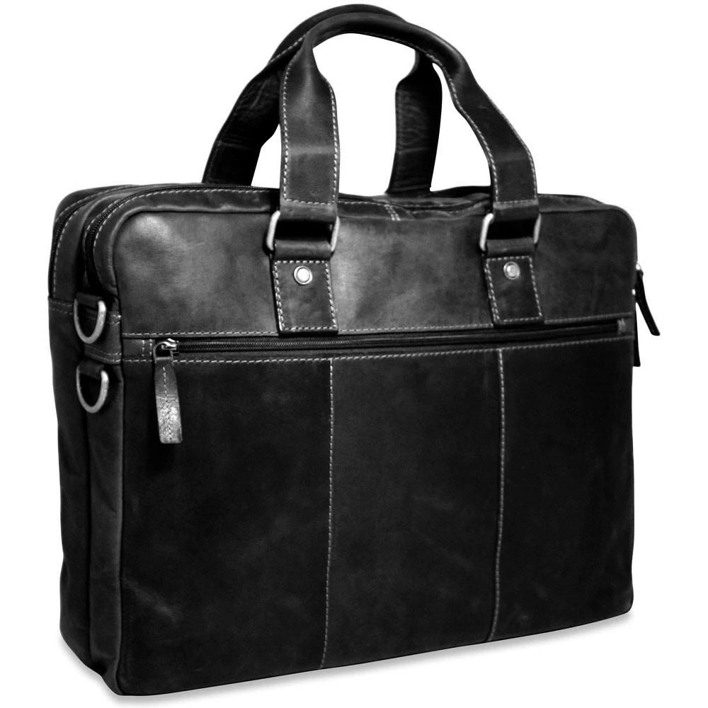 Jack Georges Voyager Large Double Gusset Briefcase Black 3 Jack Georges Voyager Large Double Gusset Briefcase Black