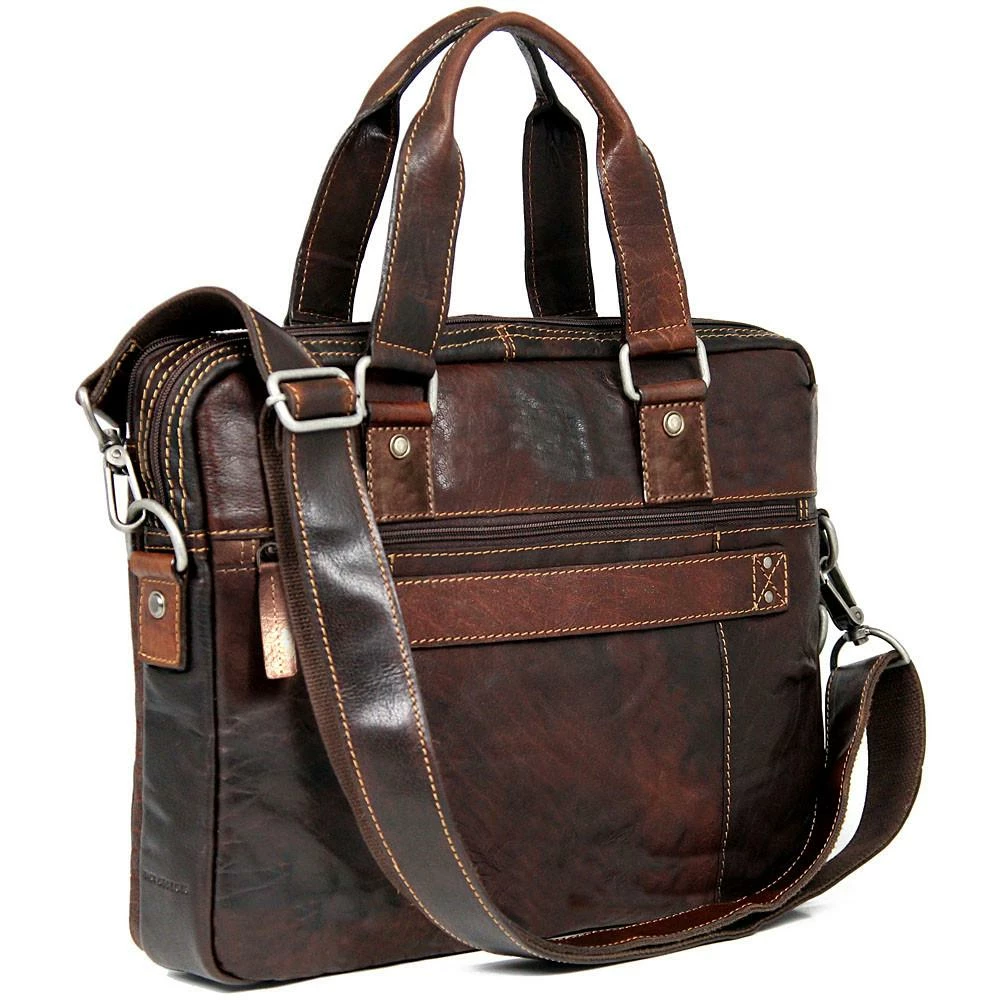 Jack Georges Voyager Slim Double Entry Top Zip Briefcase Black 5 Jack Georges Voyager Slim Double Entry Top Zip Briefcase Black - Image 3