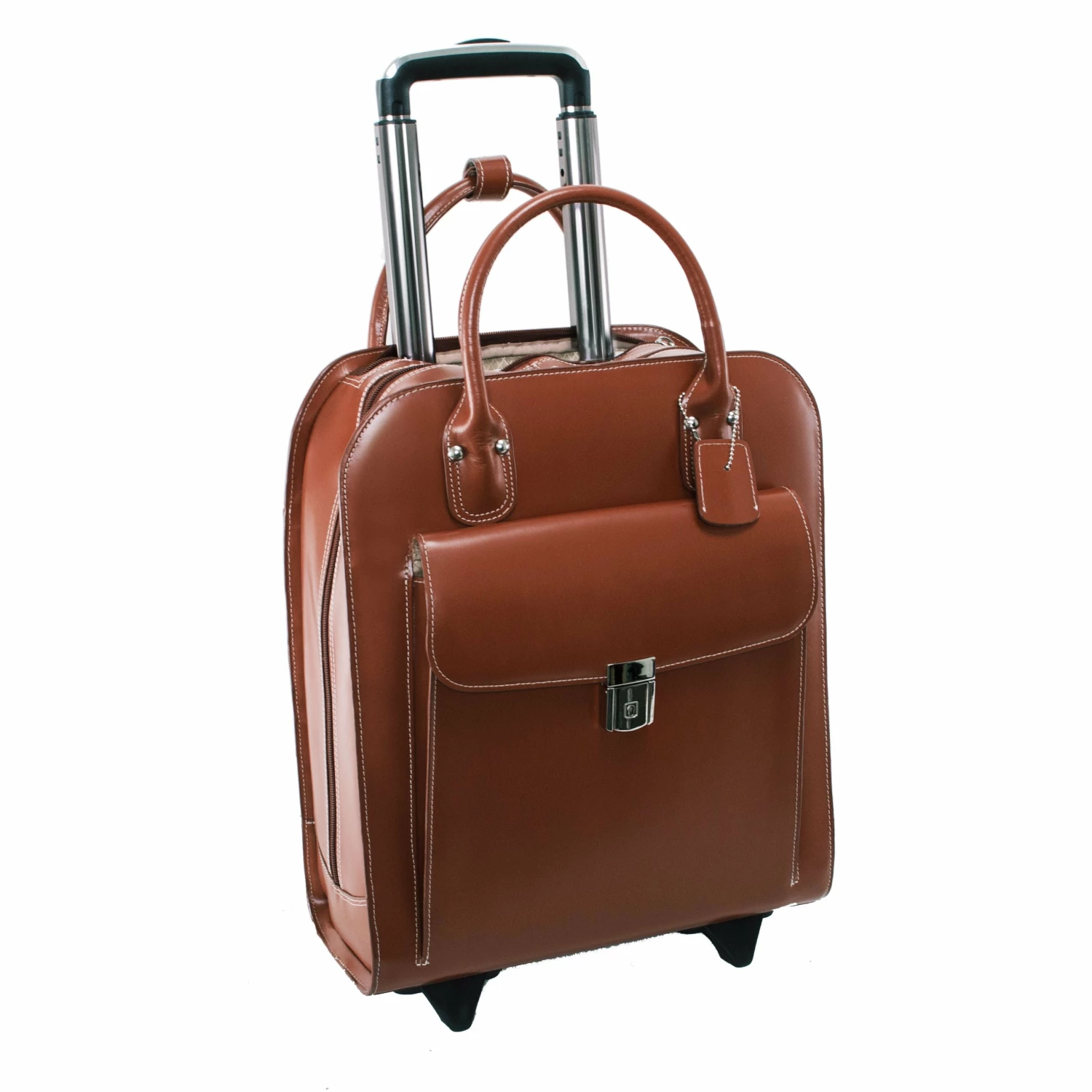 McKlein USA Uptown 15.4" Leather Vertical Wheeled Ladies' Laptop Briefcase 3 McKlein USA Uptown 15.4" Leather Vertical Wheeled Ladies' Laptop Briefcase