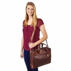 Claire Chase Legendary Professional Briefcase Dark Brown -SAMSONITE Store cc168l legendary pase drak brown female model