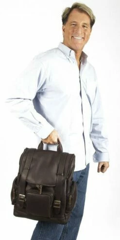 Claire Chase Portofino Laptop Backpack Large -SAMSONITE Store cc3352020large20portofine20bakpak20cafe20male20model1 1