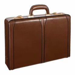 McKlein USA Lawson Leather Attache Case Assorted Colors