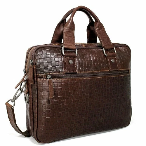 Jack Georges Voyager Woven Professional Zippered Briefcase 3 Jack Georges Voyager Woven Professional Zippered Briefcase