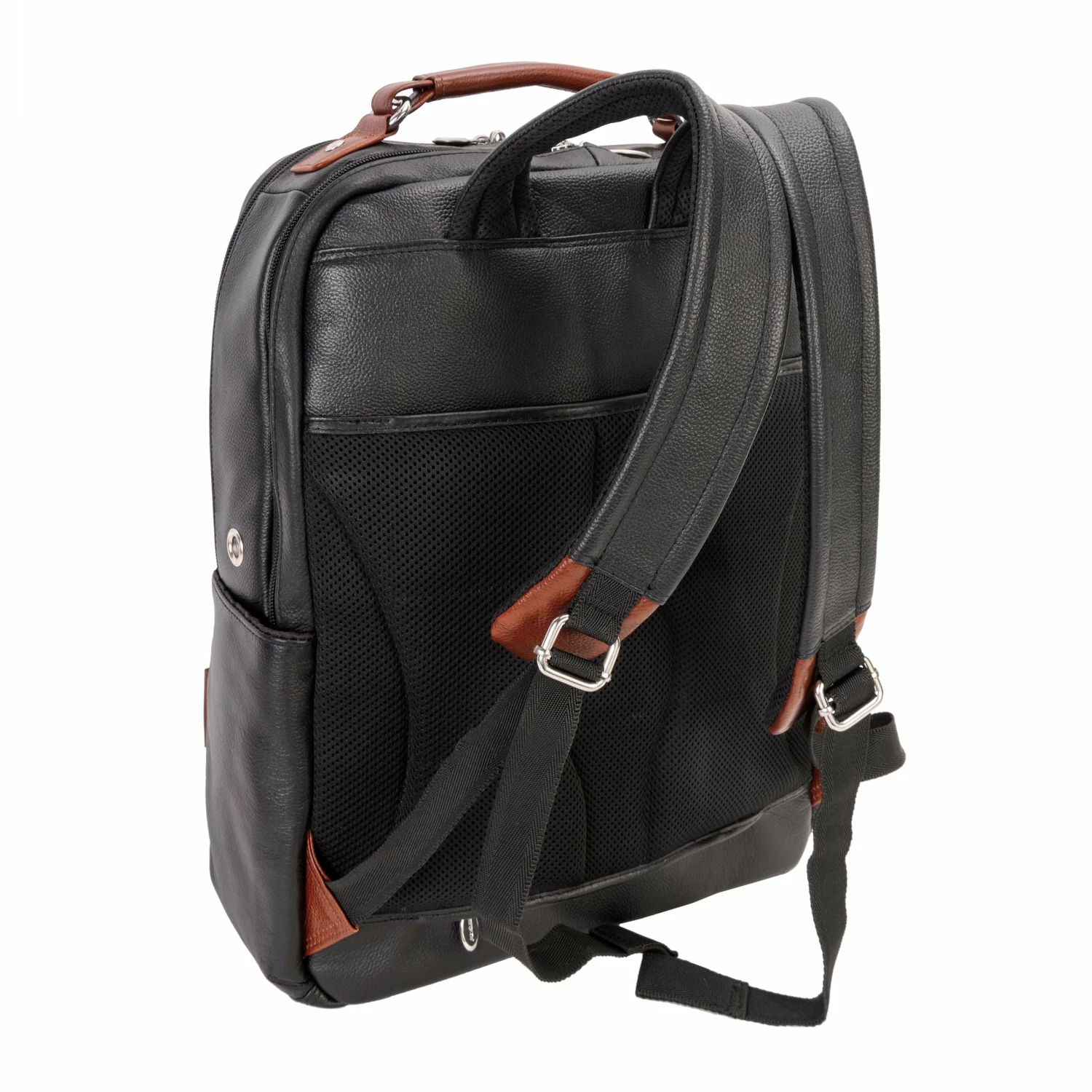 McKlein 17"" Leather Two-Tone Dual-Compartment Laptop Backpack 13 McKlein 17"" Leather Two-Tone Dual-Compartment Laptop Backpack - Image 11