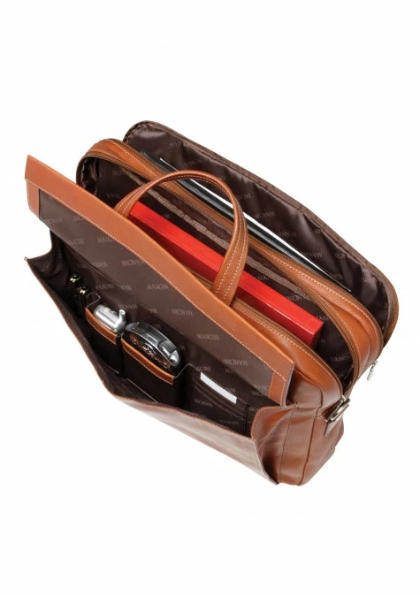 Mancini Double Compartment Briefcase For Laptop And Tablet 6 Mancini Double Compartment Briefcase For Laptop And Tablet - Image 4