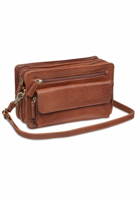 Mancini Arizona Unisex Bag With Zippered Organizer Pocket 3 Mancini Arizona Unisex Bag With Zippered Organizer Pocket