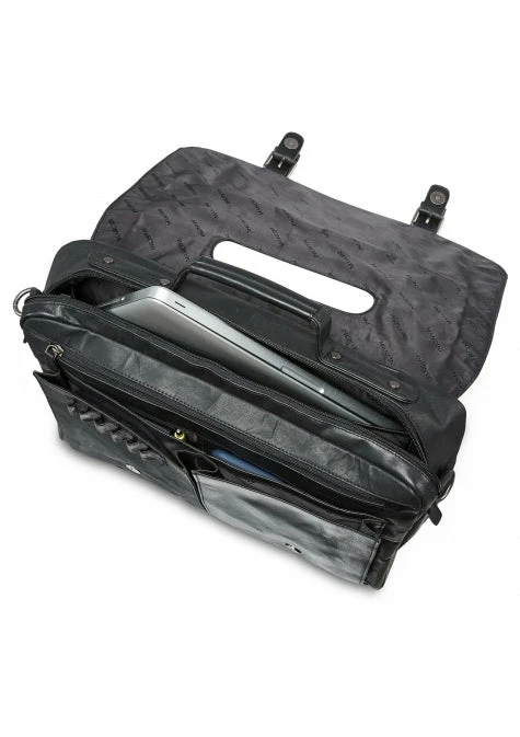 Mancini Buffalo Porthole Briefcase For 15.6'' Laptop Or Tablet 7 Mancini Buffalo Porthole Briefcase For 15.6'' Laptop Or Tablet - Image 5