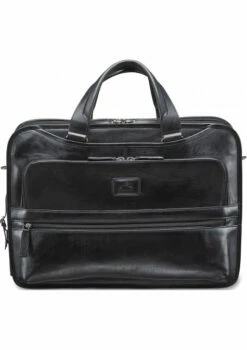 Mancini Laptop / Tablet Compatible Triple Compartment Briefcase