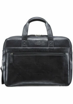 Mancini Laptop / Tablet Compatible Double Compartment Briefcase