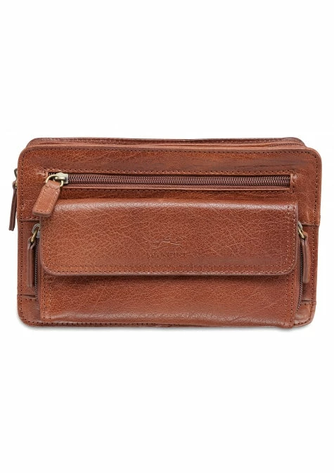 Mancini Arizona Unisex Bag With Zippered Organizer Pocket 6 Mancini Arizona Unisex Bag With Zippered Organizer Pocket - Image 4