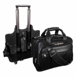 McKlein USA Damen 17" Leather Patented Detachable Wheeled Laptop Briefcase Assorted Colors -SAMSONITE Store ipzL5APQ