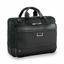 Briggs & Riley @work Medium Expandable Brief Black Or Grey -SAMSONITE Store kb425x 4e 3