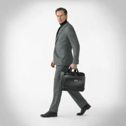 Briggs & Riley @work Medium Expandable Brief Black Or Grey -SAMSONITE Store kb425x 4m 2
