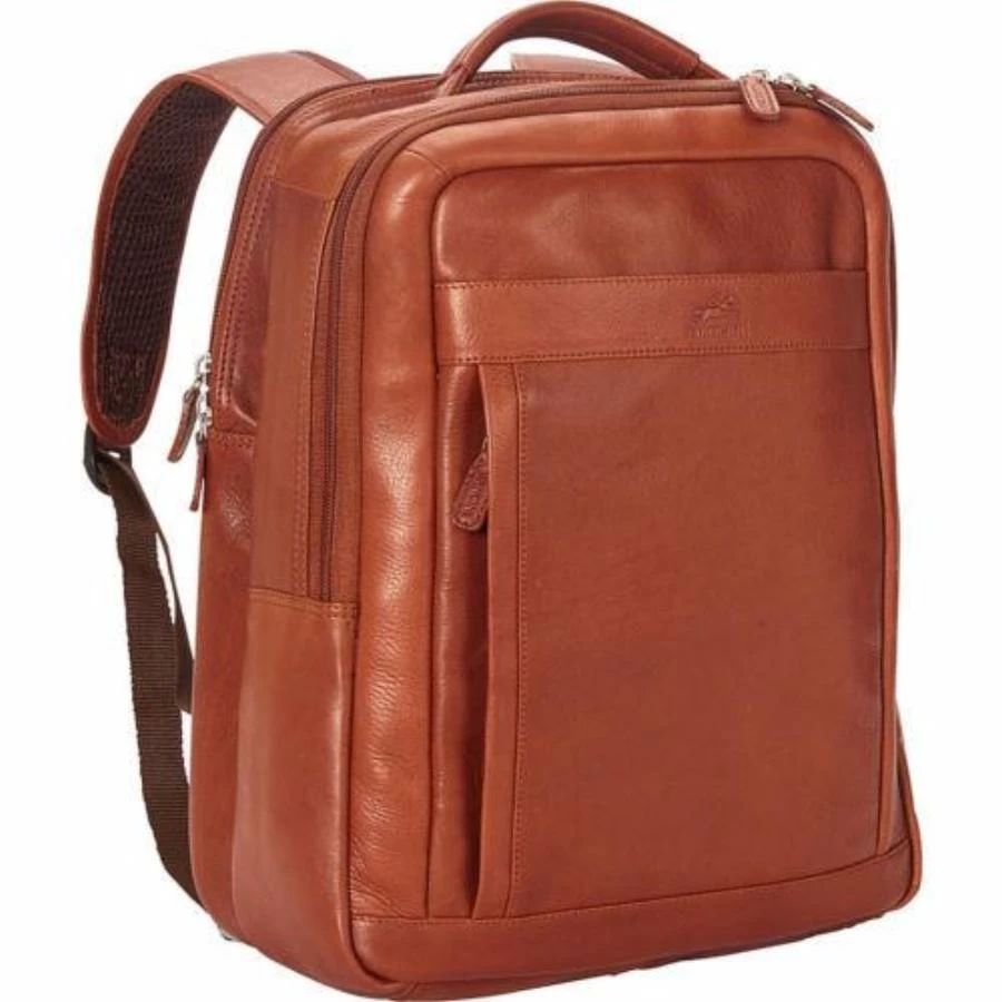Mancini Colombian Collection RFID Secure Backpack For Laptop And Tablet Cognac 3 Mancini Colombian Collection RFID Secure Backpack For Laptop And Tablet Cognac
