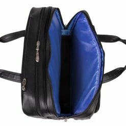 McKlein USA Wrightwood 17" Leather Wheeled Laptop Briefcase Black -SAMSONITE Store tIixP2dQ