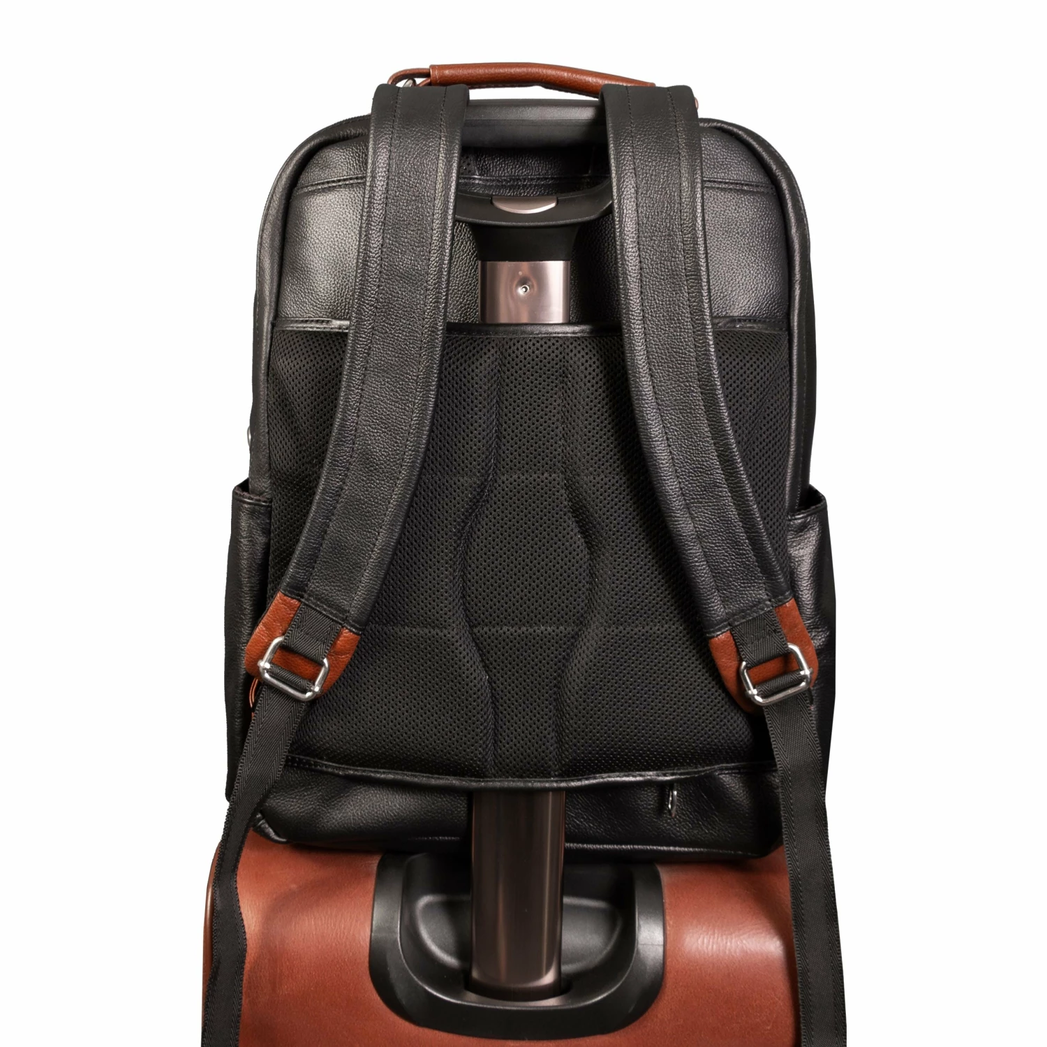 McKlein 17"" Leather Two-Tone Dual-Compartment Laptop Backpack 15 McKlein 17"" Leather Two-Tone Dual-Compartment Laptop Backpack - Image 13