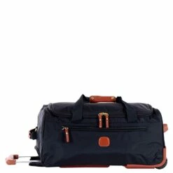 Bric's X Bag 21" Carry On Rolling Duffle Bag -SAMSONITE Store xbag 21 carry on rolling duffle bag navy front flat