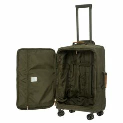Bric's X Bag 25" Spinner Assorted Colors -SAMSONITE Store xbag 25 spinner olive open