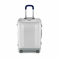 Zero Halliburton Pursuit Aluminum Medium Travel Case -SAMSONITE Store zero 94227 05 silver flat front2