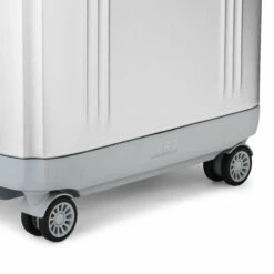 Zero Halliburton Pursuit Aluminum Medium Travel Case -SAMSONITE Store zero 94227 05 silver wheel detail