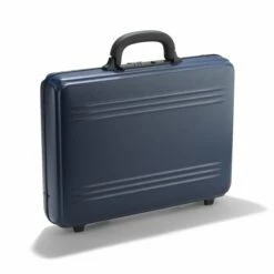 Zero Halliburton Edge Lightweight Medium Attaché Case -SAMSONITE Store zero edge large attache blue front